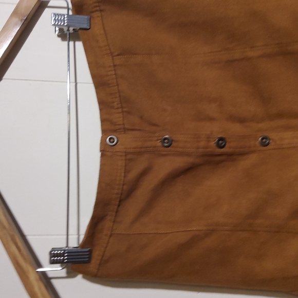 Hollister faux suede button front skirt size 5 - Picture 2 of 4